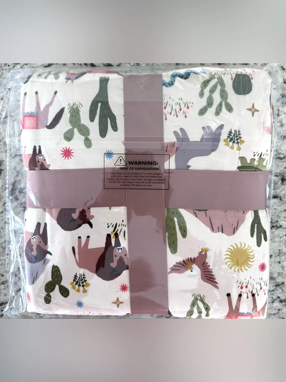Little Sleepies Wild Frontier 🦬 🌵Cloud Blanket Large 50x50 NWT Bamboo
